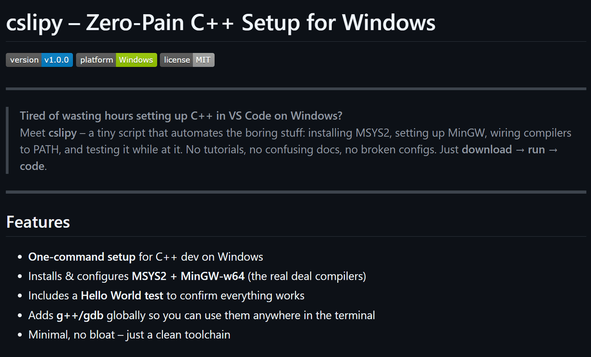 cslipy: C++ Toolchain Automation