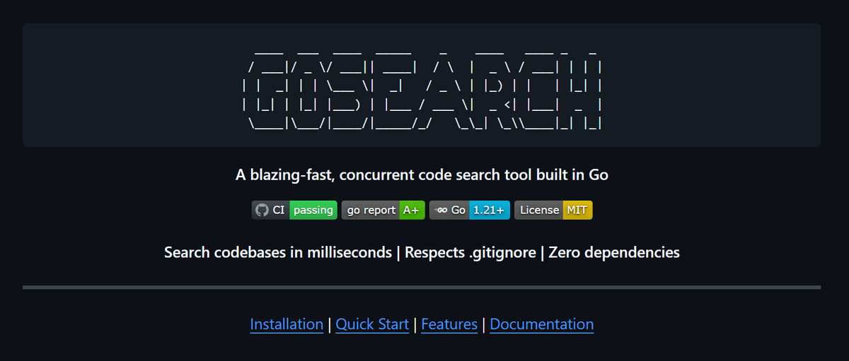 gosearch: Concurrent Code Search Tool